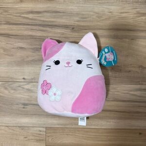 Squishmallow Roseanne Pink Sakura Cat 8” Plush Hot Topic Exclusive 2023